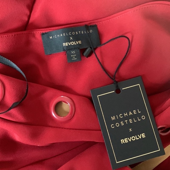 Michael Costello x REVOLVE Midi Dress in Red Size XS - Picture 5 of 7